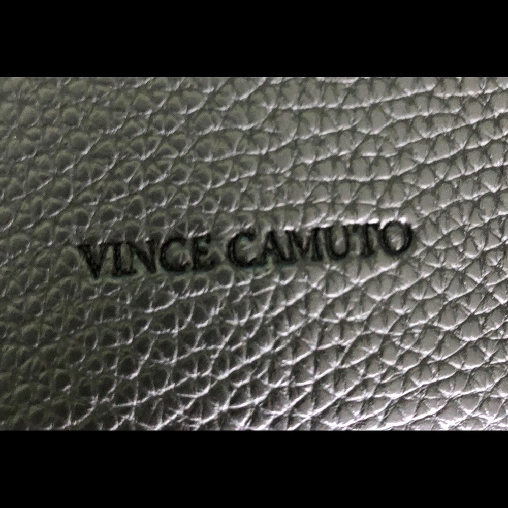 Vince Camuto Tote Black Leather Laptop Bag - Picture 4 of 6